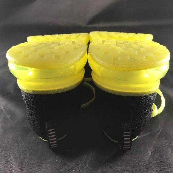 Mint Condition NIKE Flyknit MAX Nike iD Mens 8 Womens 9.5 Black Gold Volt Yellow - Picture 7 of 8